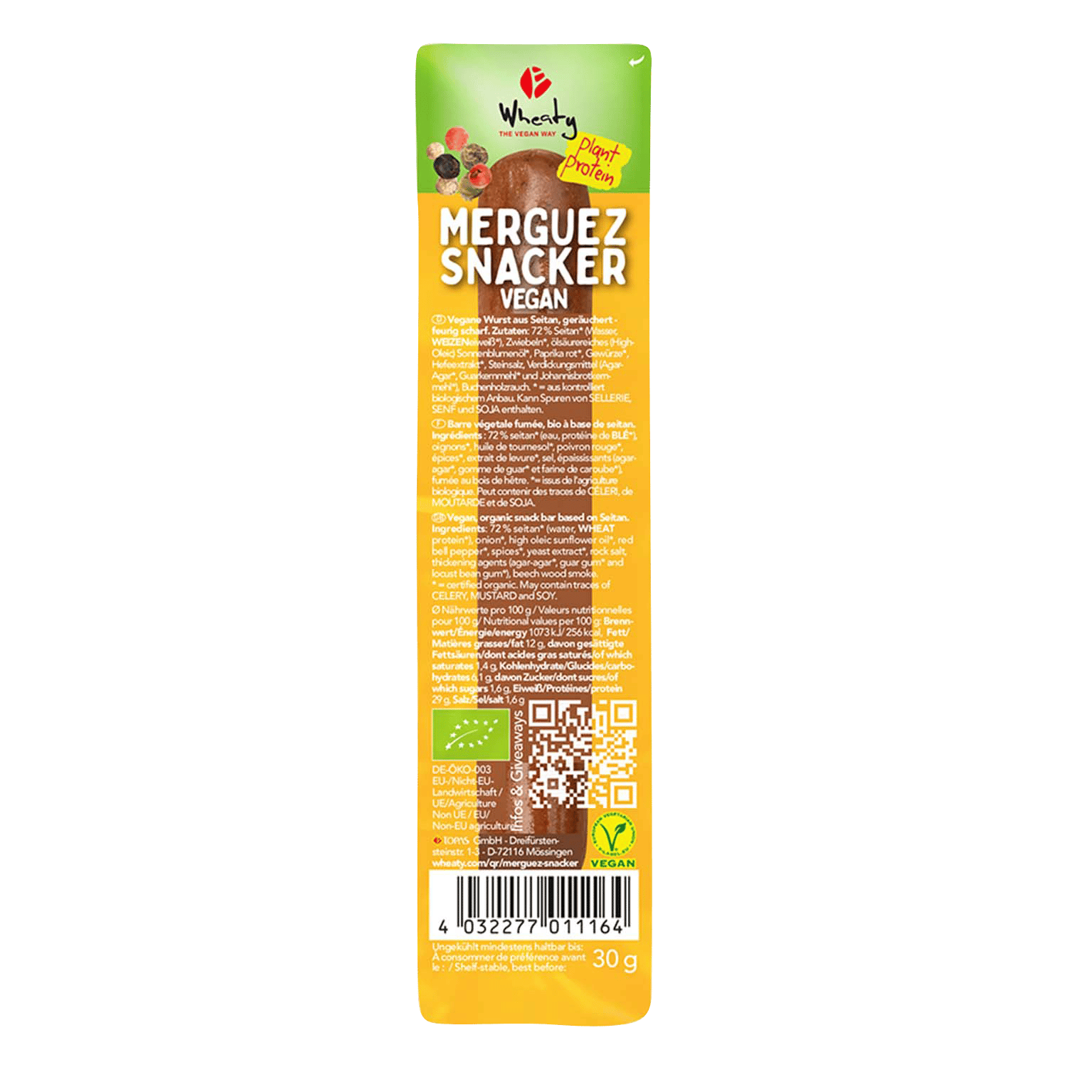 Snacker Merguez, Organic, 30g