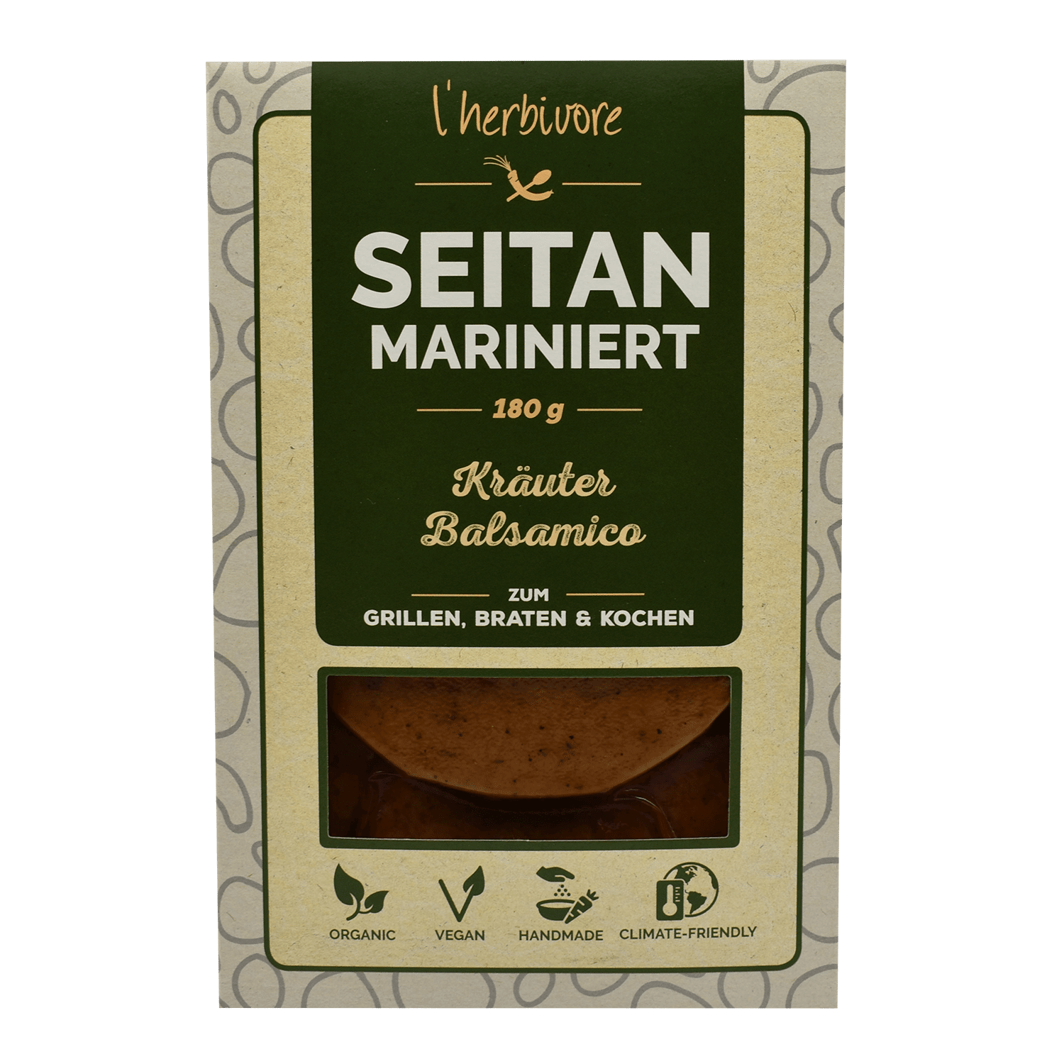 Seitan Marinated Herbs Balsamico, Organic, 180g