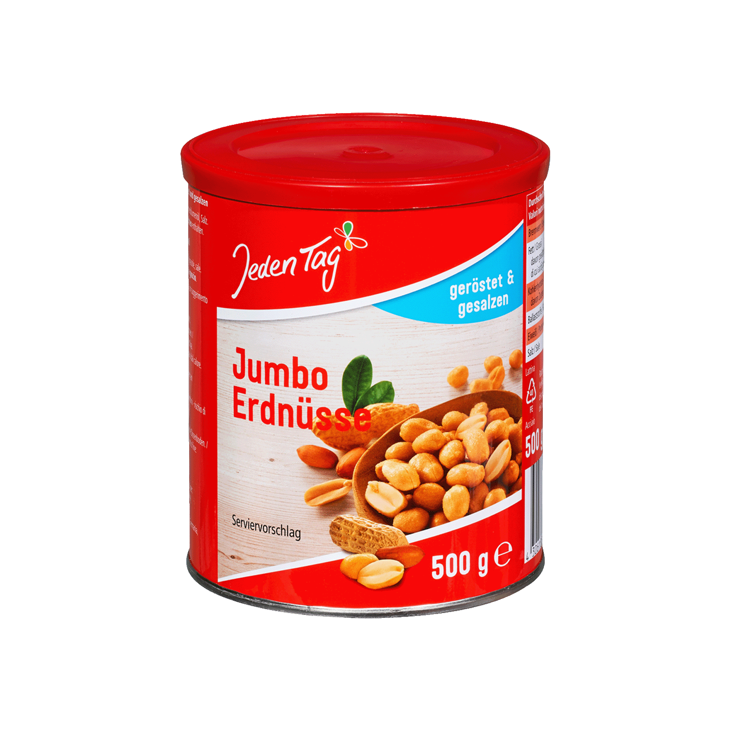 Jumbo Erdnüsse geröstet & gesalzen, 500g