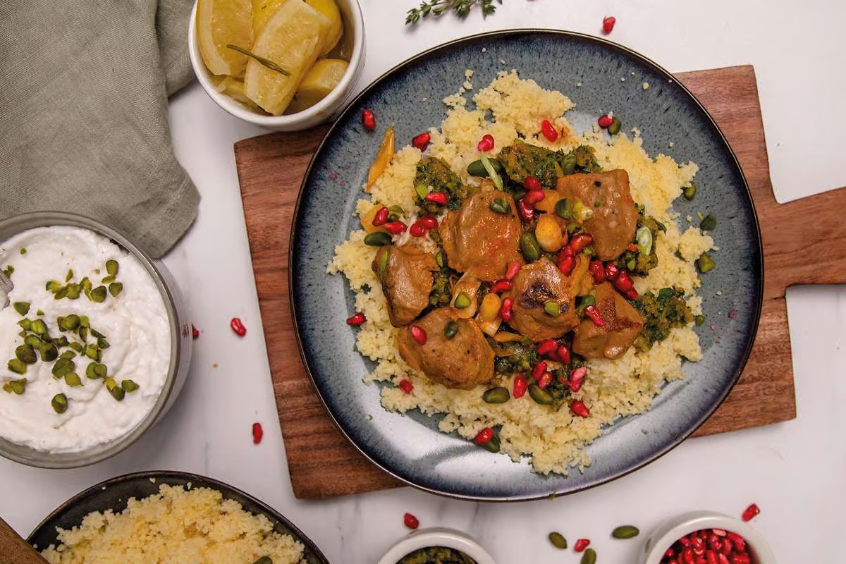 Vegan Alternative to Moroccan Chicken with Couscous