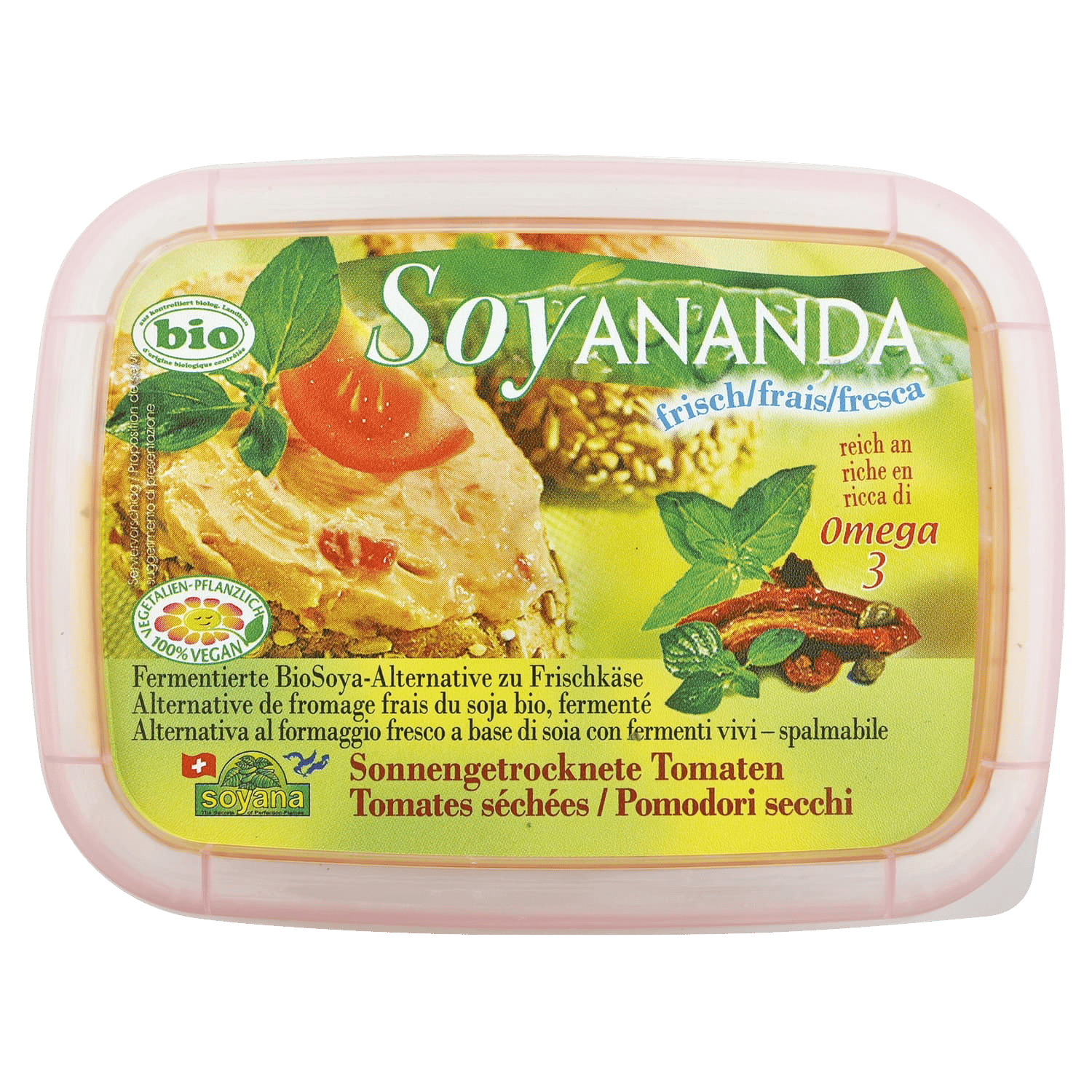 Soyananda Vegane Alternative zu Frischkäse Tomate, BIO, 140g