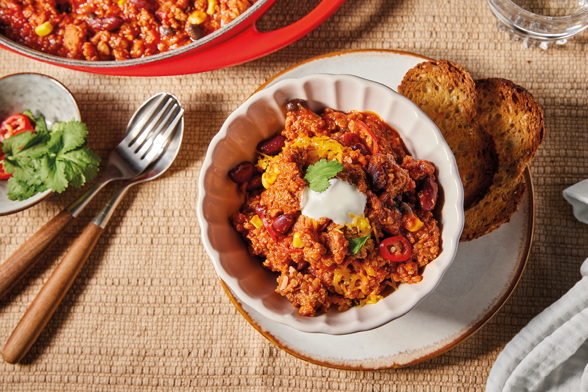 Chili Con New-Meat*-Carne