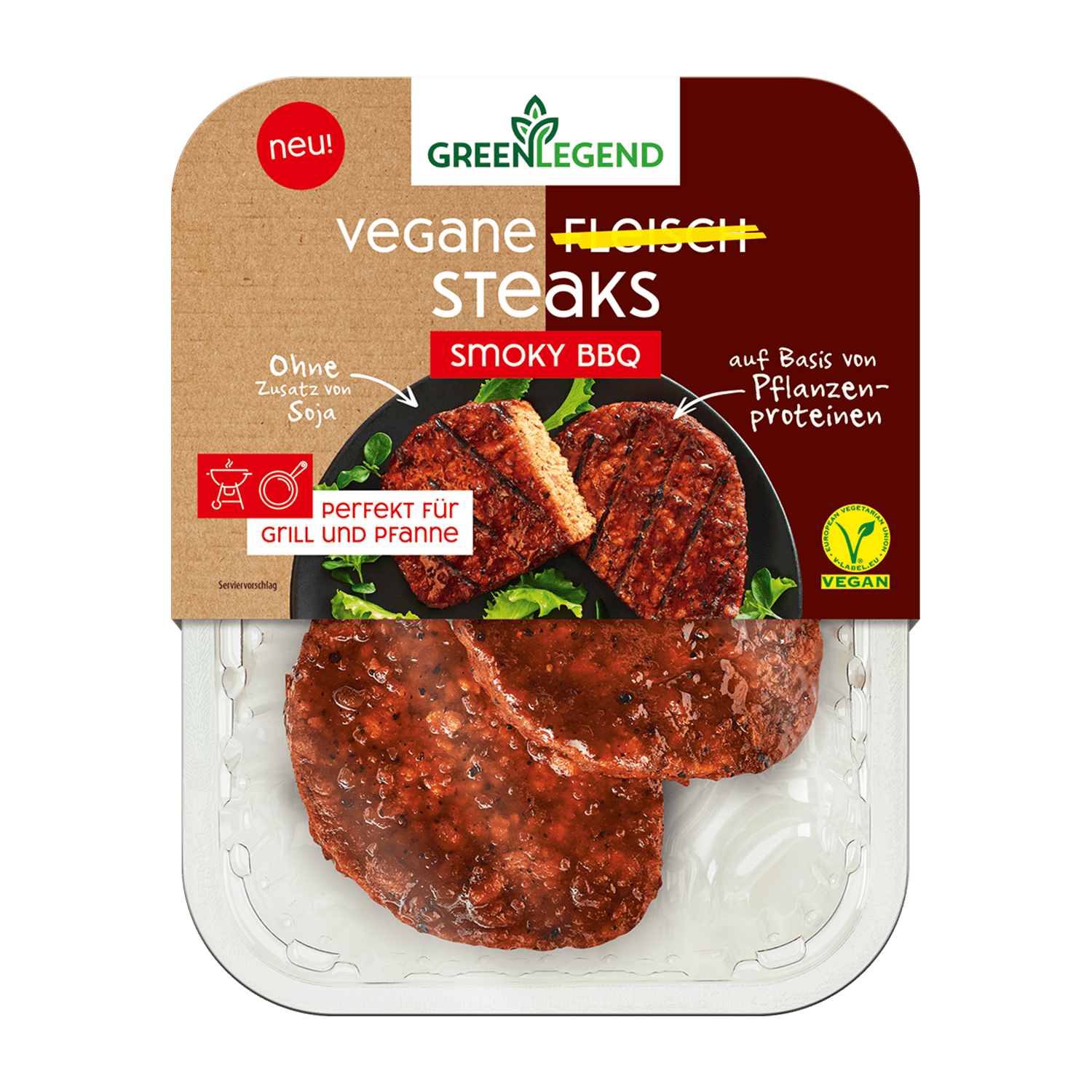 Vegane Fleisch Steaks Smoky Bbq, 160g