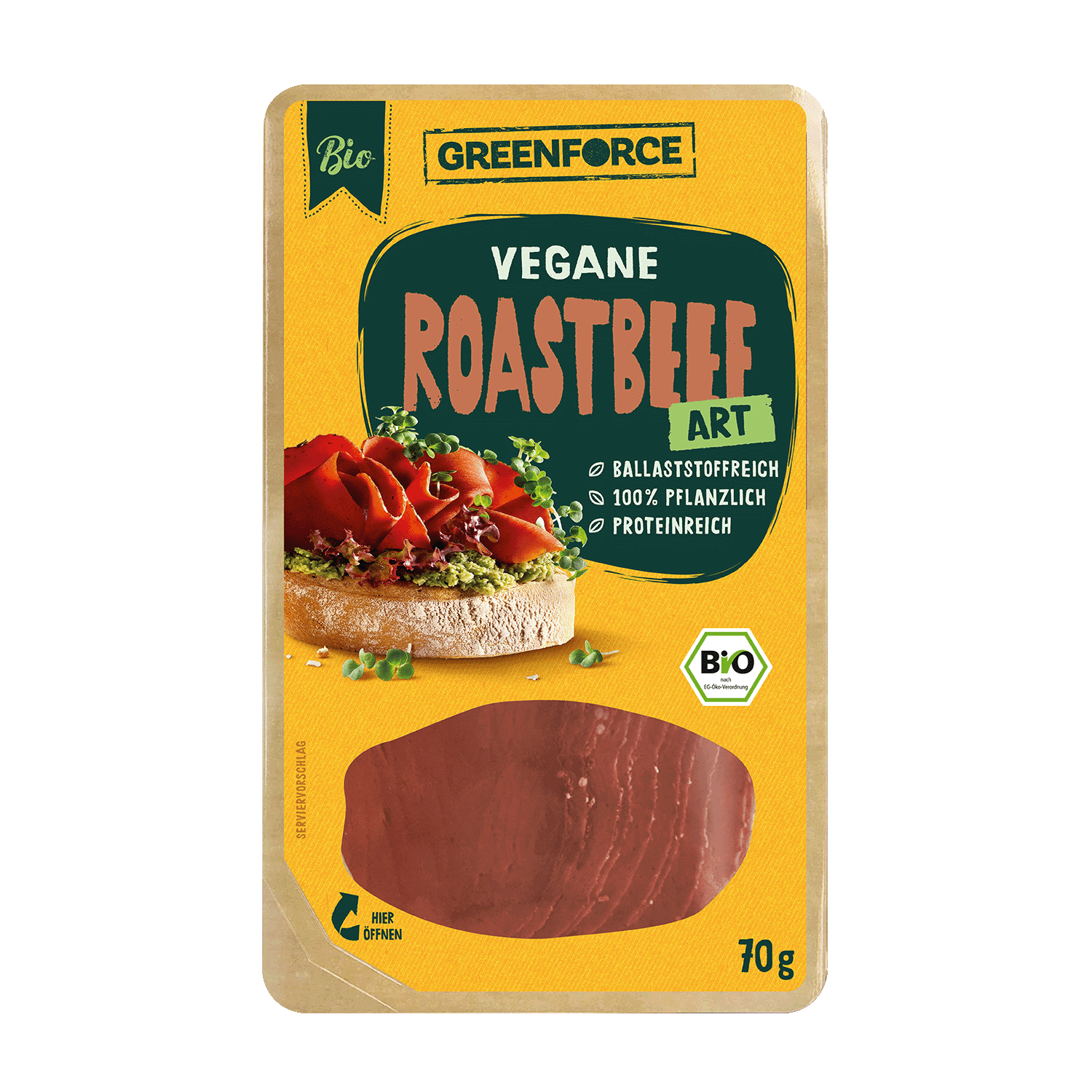 Vegan Roast Beef Style, Organic, 70g