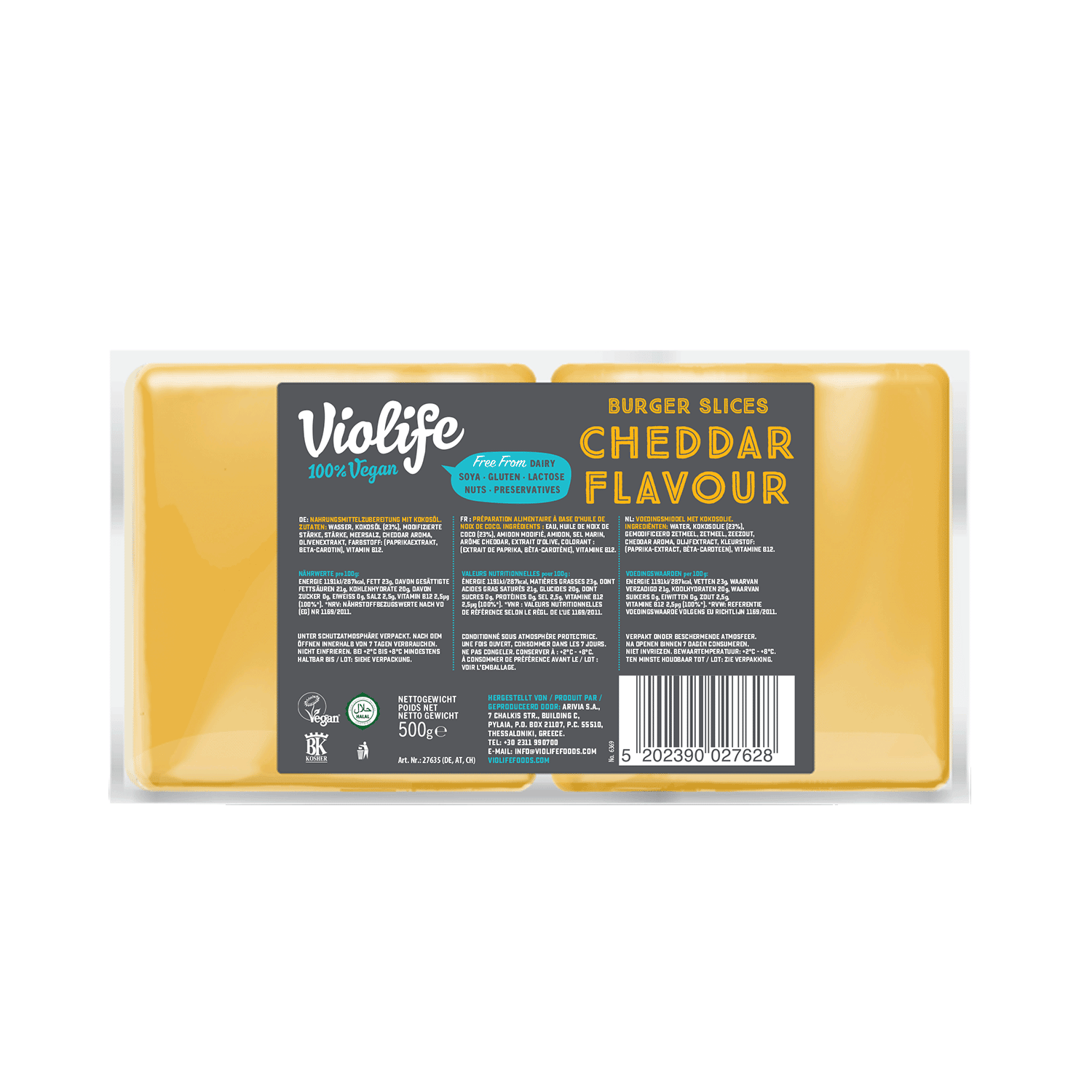 Scheiben Cheddar Geschmack, 500g