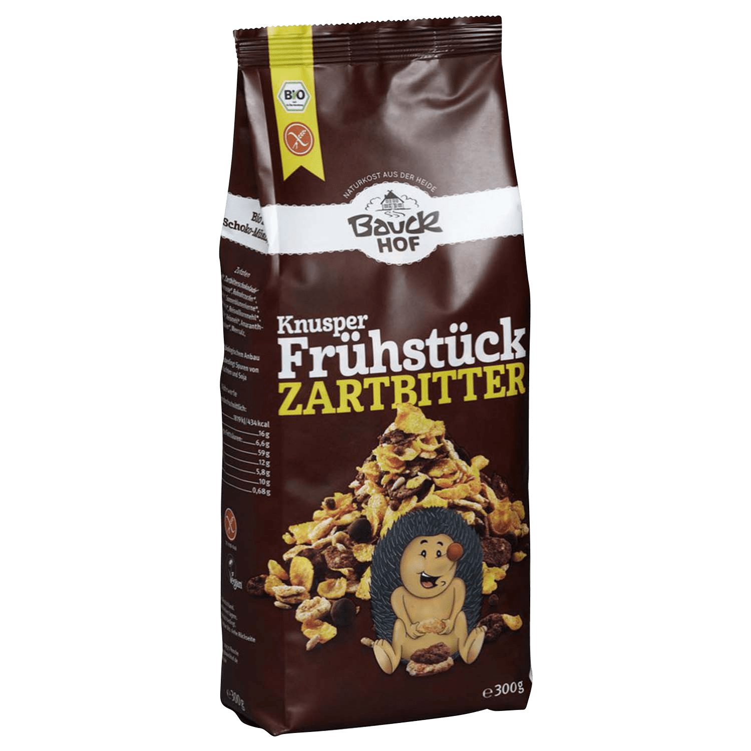 Knusper Frühstück Zartbitter glutenfrei, BIO, 300g