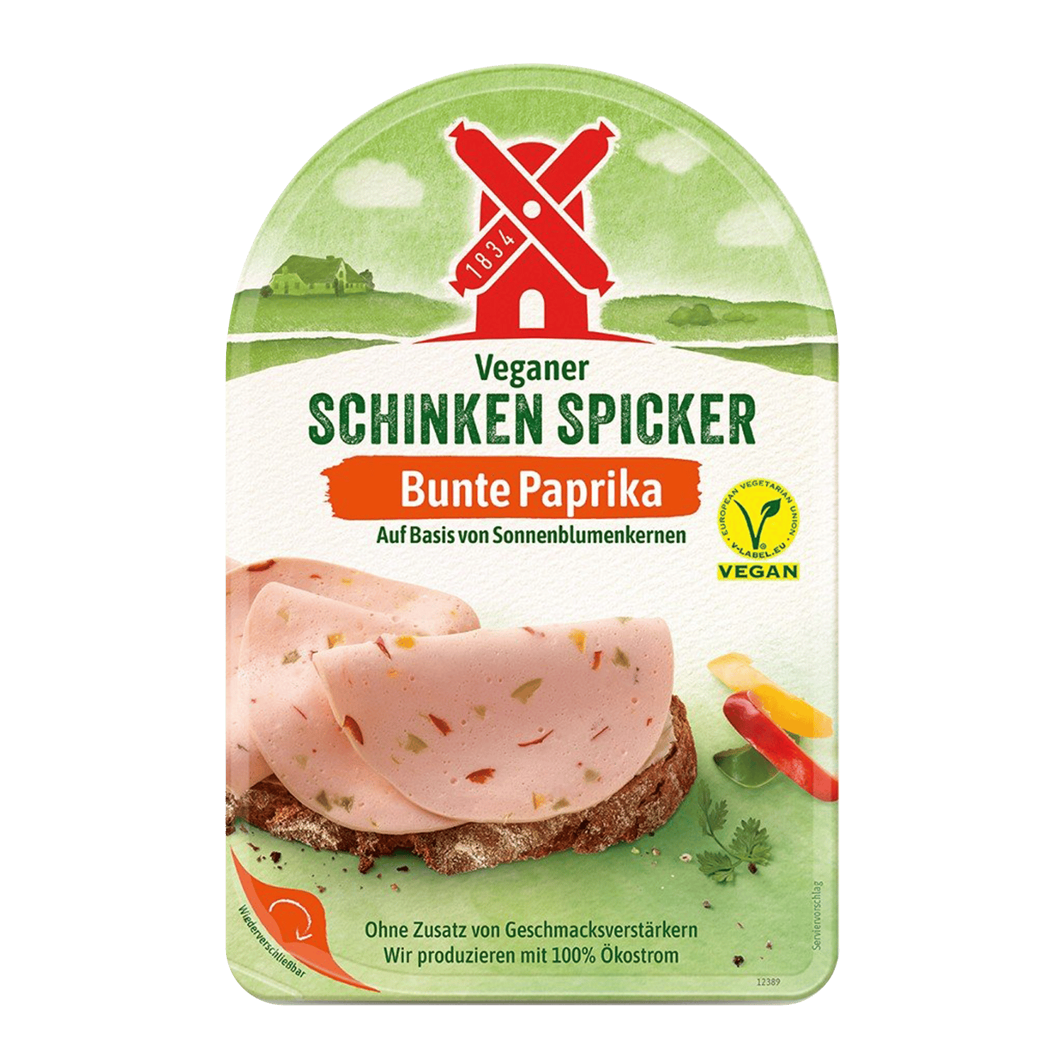 Veganer Schinken Spicker Bunte Paprika, 80g