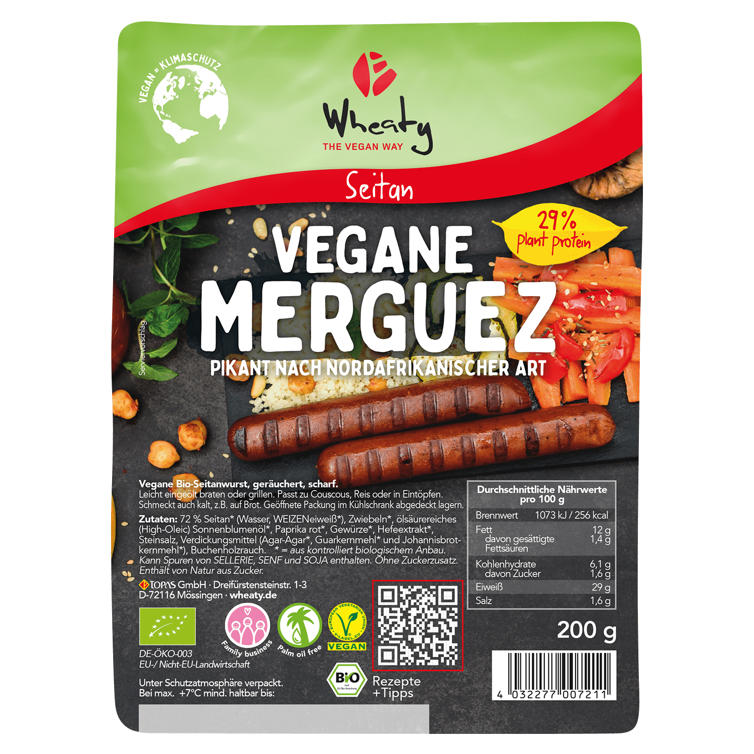 Vegane Merguez, BIO, 200g