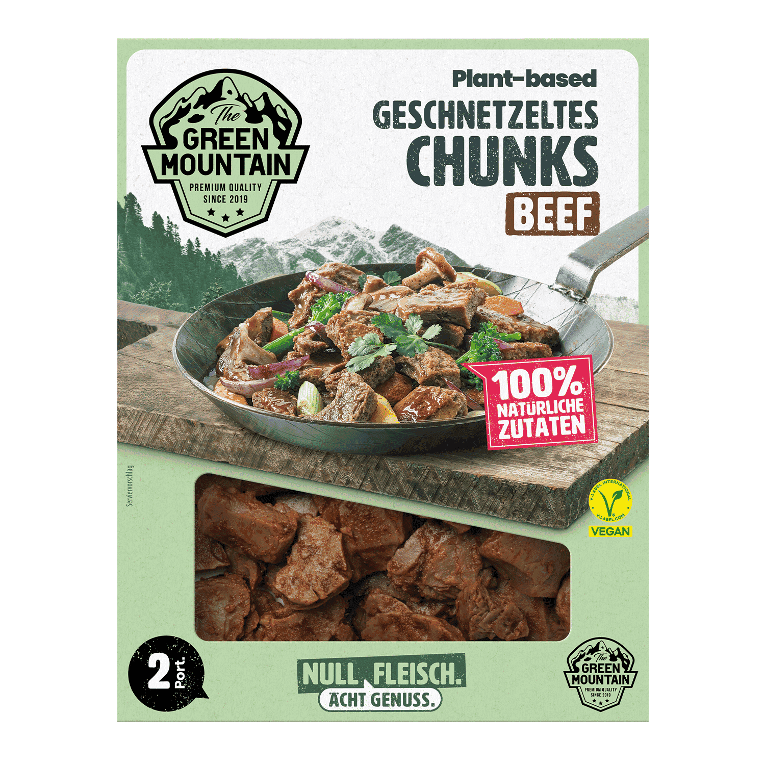 Vegane Plant-Based Beef Chunks, 180g
